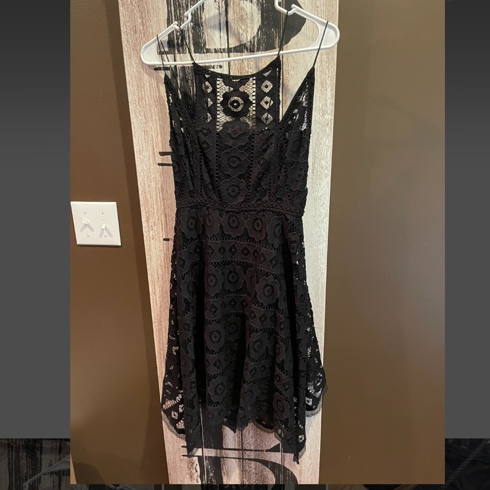 FreePeople Black lace summer dress. Size small.